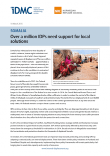 Somalia: Over A Million IDPs Need Support For Local Solutions